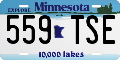 MN license plate 559TSE