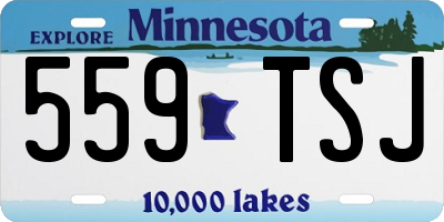MN license plate 559TSJ