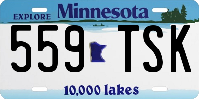 MN license plate 559TSK