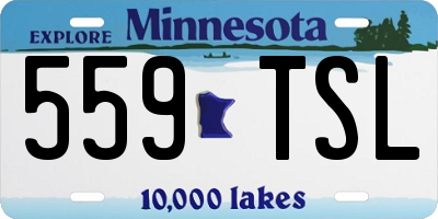 MN license plate 559TSL