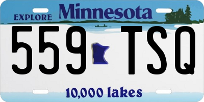 MN license plate 559TSQ