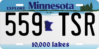 MN license plate 559TSR
