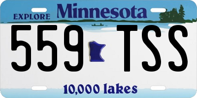 MN license plate 559TSS