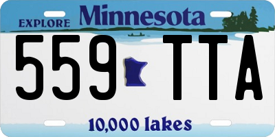 MN license plate 559TTA