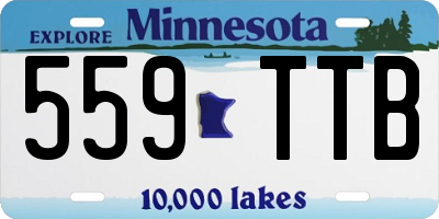 MN license plate 559TTB