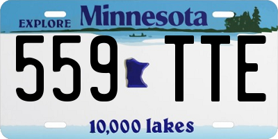 MN license plate 559TTE