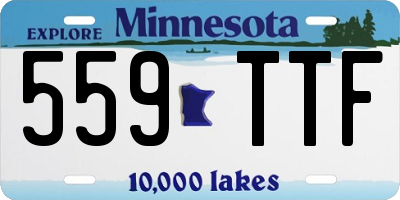 MN license plate 559TTF