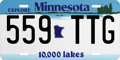 MN license plate 559TTG