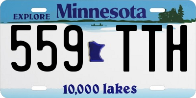 MN license plate 559TTH