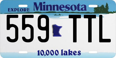 MN license plate 559TTL
