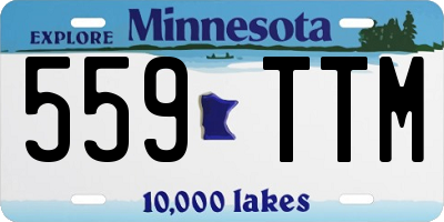 MN license plate 559TTM