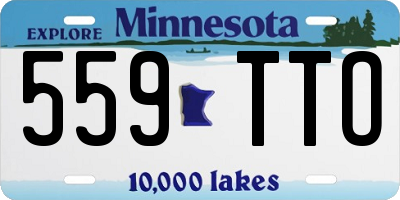 MN license plate 559TTO
