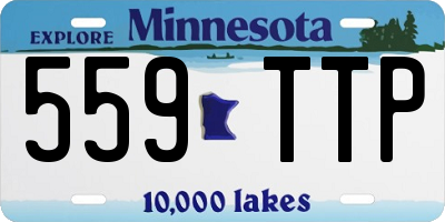 MN license plate 559TTP