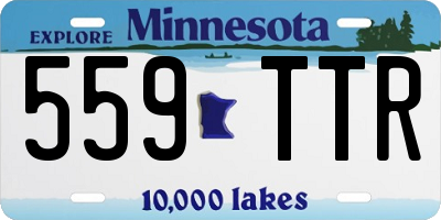 MN license plate 559TTR