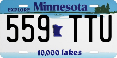 MN license plate 559TTU