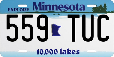 MN license plate 559TUC