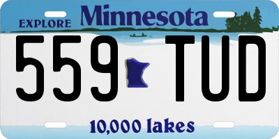 MN license plate 559TUD