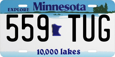 MN license plate 559TUG