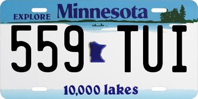 MN license plate 559TUI