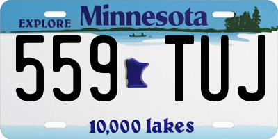 MN license plate 559TUJ
