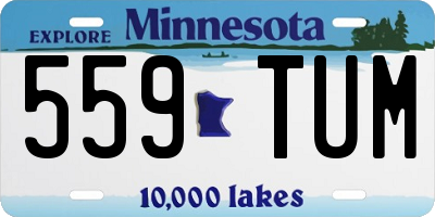 MN license plate 559TUM