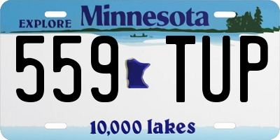 MN license plate 559TUP