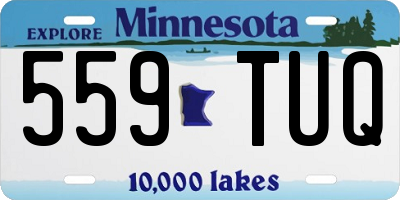 MN license plate 559TUQ