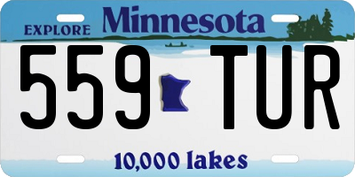 MN license plate 559TUR