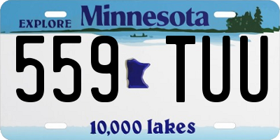 MN license plate 559TUU