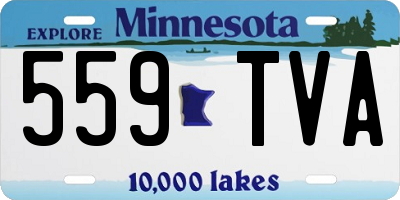 MN license plate 559TVA