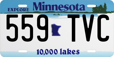 MN license plate 559TVC