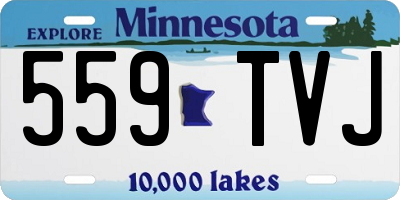 MN license plate 559TVJ