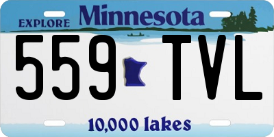MN license plate 559TVL