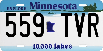 MN license plate 559TVR