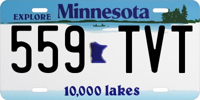 MN license plate 559TVT
