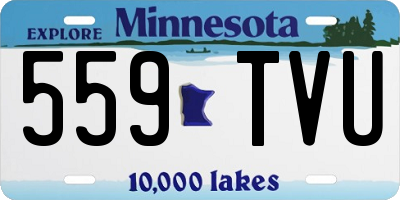 MN license plate 559TVU