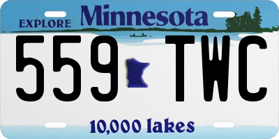 MN license plate 559TWC