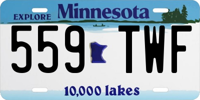 MN license plate 559TWF