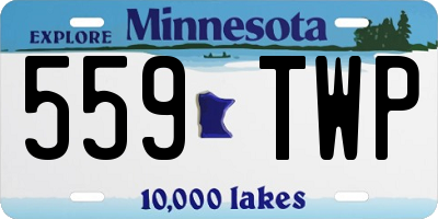 MN license plate 559TWP