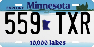 MN license plate 559TXR
