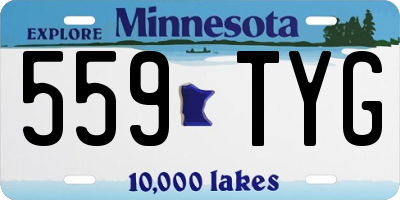 MN license plate 559TYG