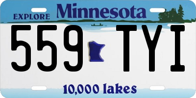 MN license plate 559TYI