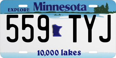 MN license plate 559TYJ