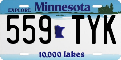 MN license plate 559TYK