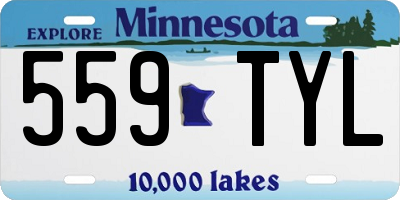 MN license plate 559TYL