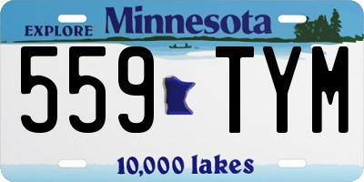 MN license plate 559TYM