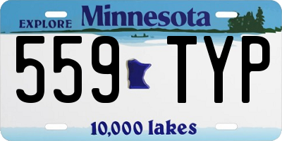 MN license plate 559TYP