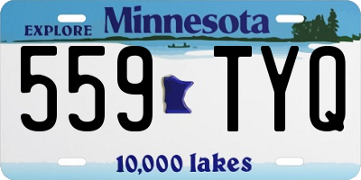 MN license plate 559TYQ