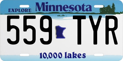 MN license plate 559TYR