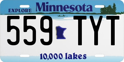 MN license plate 559TYT